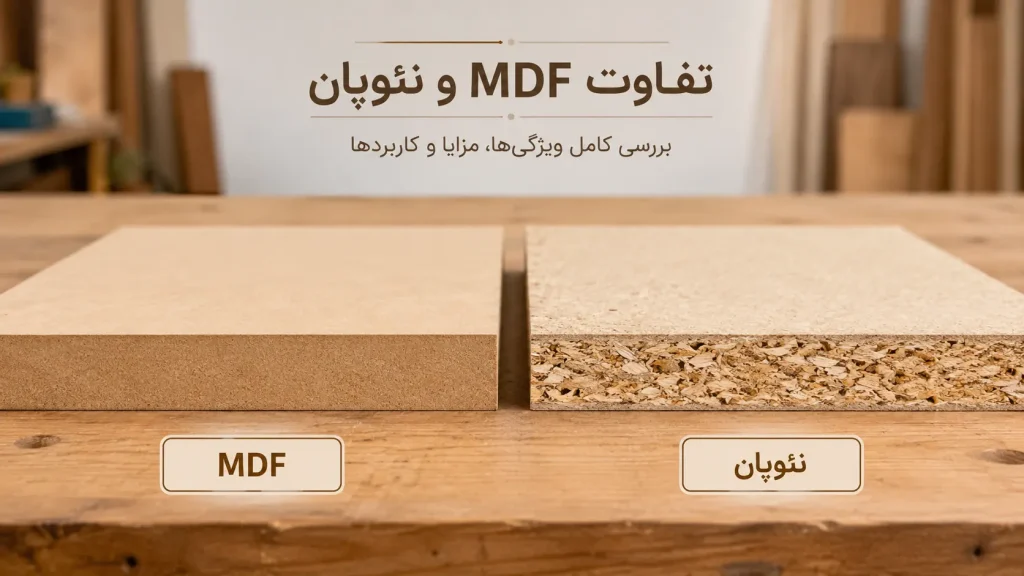 مهم ترین تفاوت های فنی ام دی اف و نئوپان